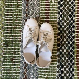 Freda Salvador Eda D’Orsay Sneaker, White, Sz 6